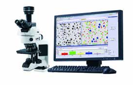 Microscope with image analysis for laboratory testing